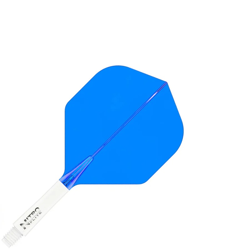 Red Dragon Nitro Flite Integrated Flight and Shaft System – No2 Short White & Blue White and Blue Short (22mm in length excluding thread) No. 2