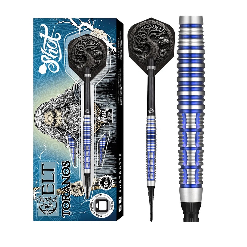 Shot Celt Toranos 90% Tungsten Soft Tip Darts 18 GRAM