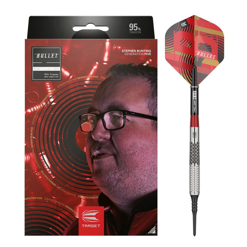 Target Darts Stephen Bunting Gen 5 95% Tungsten Soft Tip Darts 18 GRAM