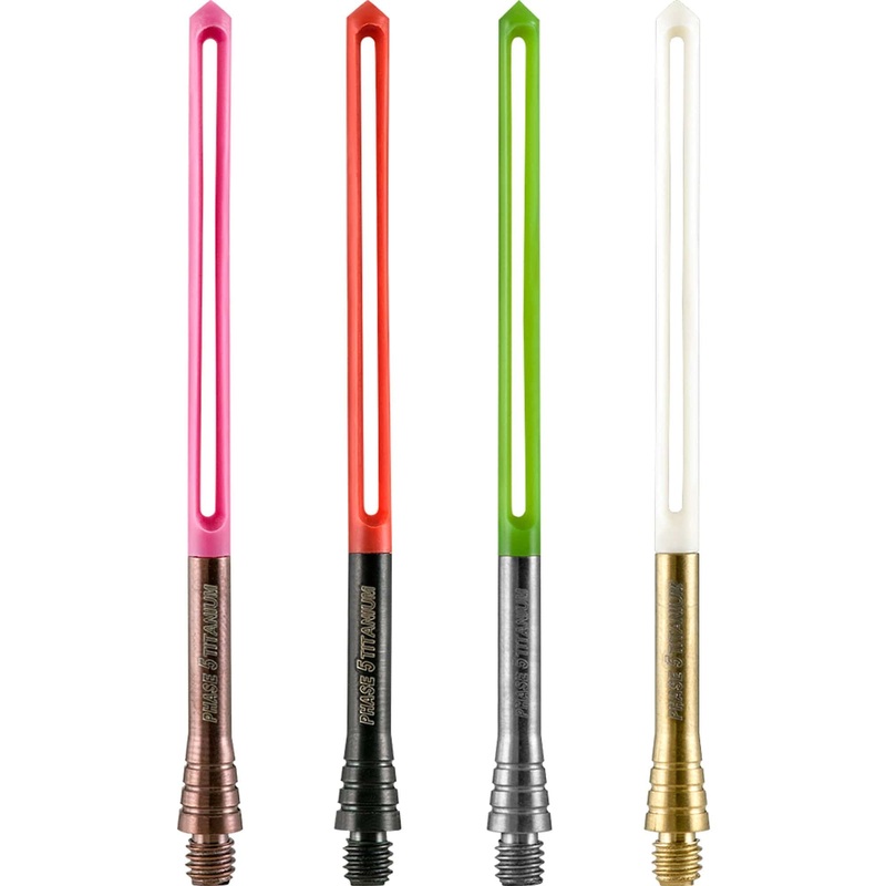 *Unicorn Phase 5 Dart Shafts – Titanium Stems – Screw In Top Black