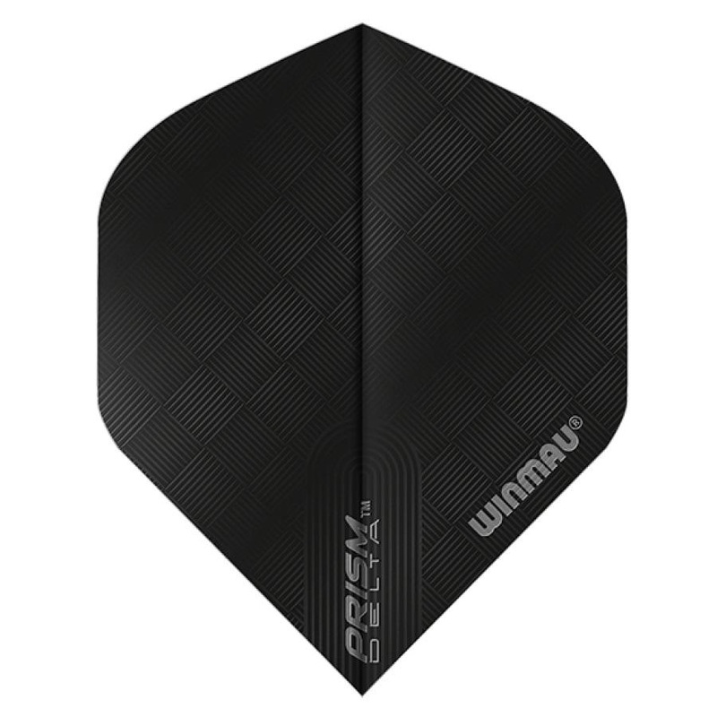 Winmau Prism Delta Black Hex Dart Flights Standard Black Hex
