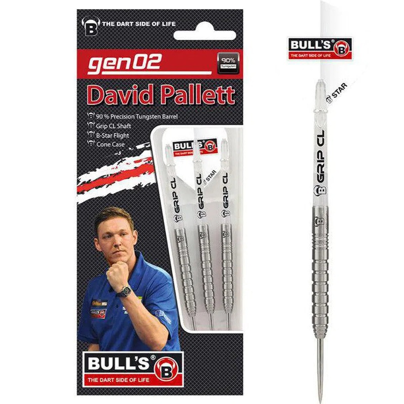 Bull’s DE David Pallett Gen 2 90% Tungsten Steel Tip Darts 20 GRAM