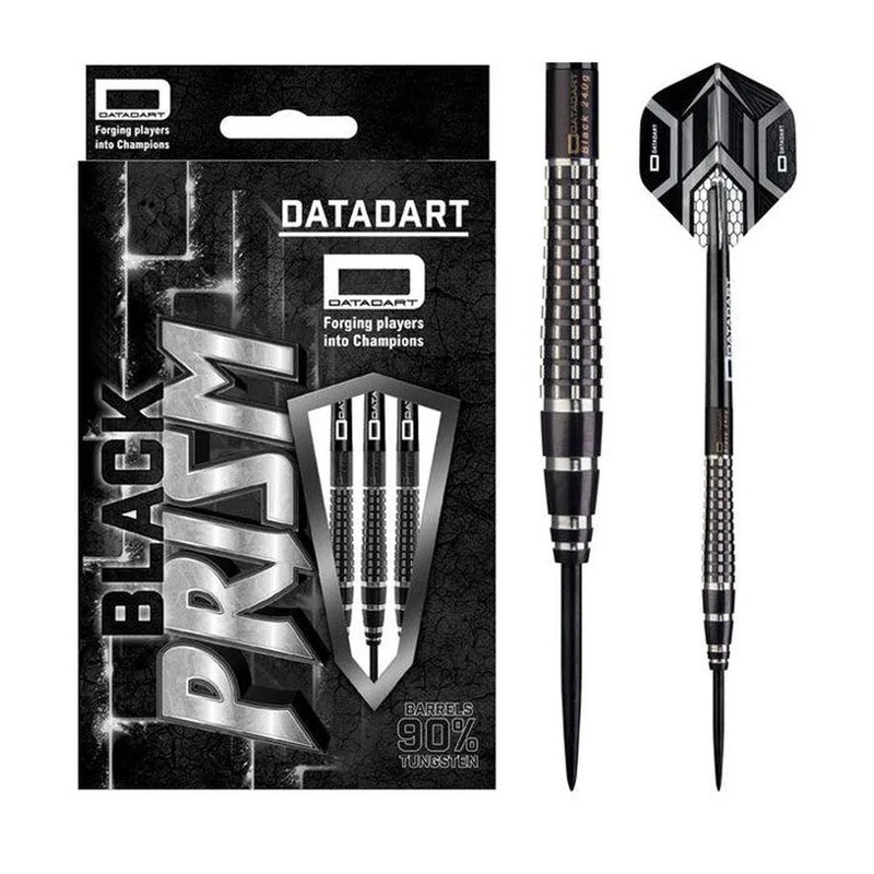 DataDart Black Prism 90% Tungsten Steel Tip Darts 22 GRAM