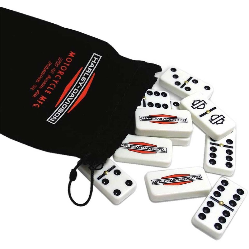 Harley-Davidson Double 6 Dominoes Travel Set