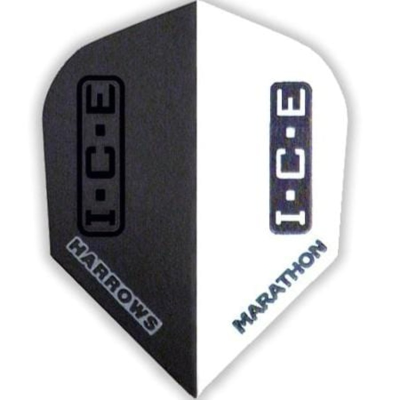 Harrows Dart Flights – Marathon ICE – Std – Black I.C.E