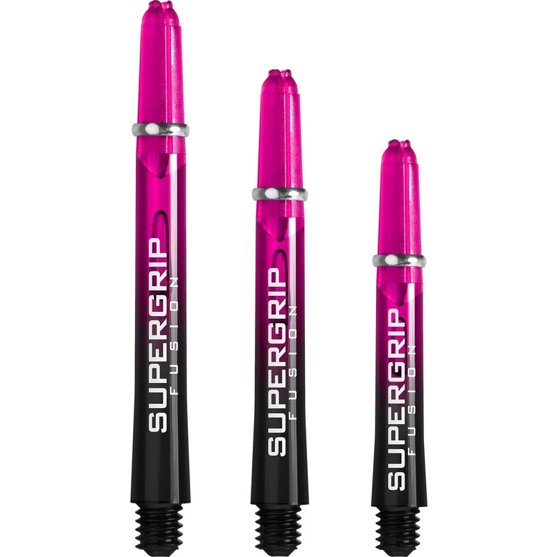 Harrows Supergrip Fusion Shafts – Dart Stems – Dark Pink Medium