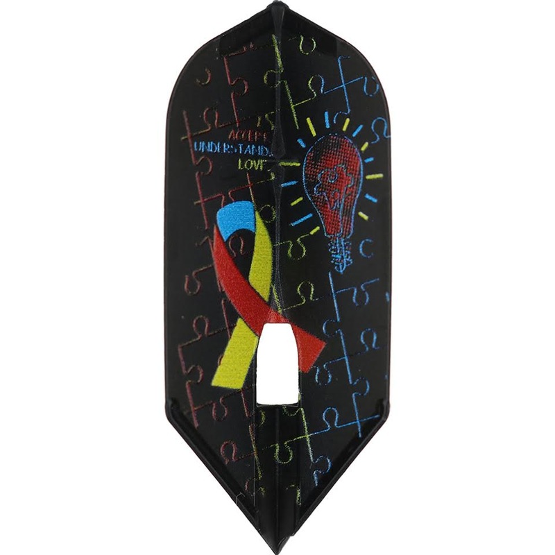 L-Style Pro Autism Awareness Accept Understand Love Dart Flights – L6 / Slim