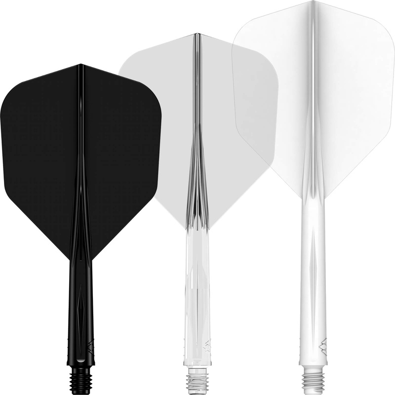 Mission – Force 90 – Standard Dart Flights – Integrated Flight & Shaft System Short Black