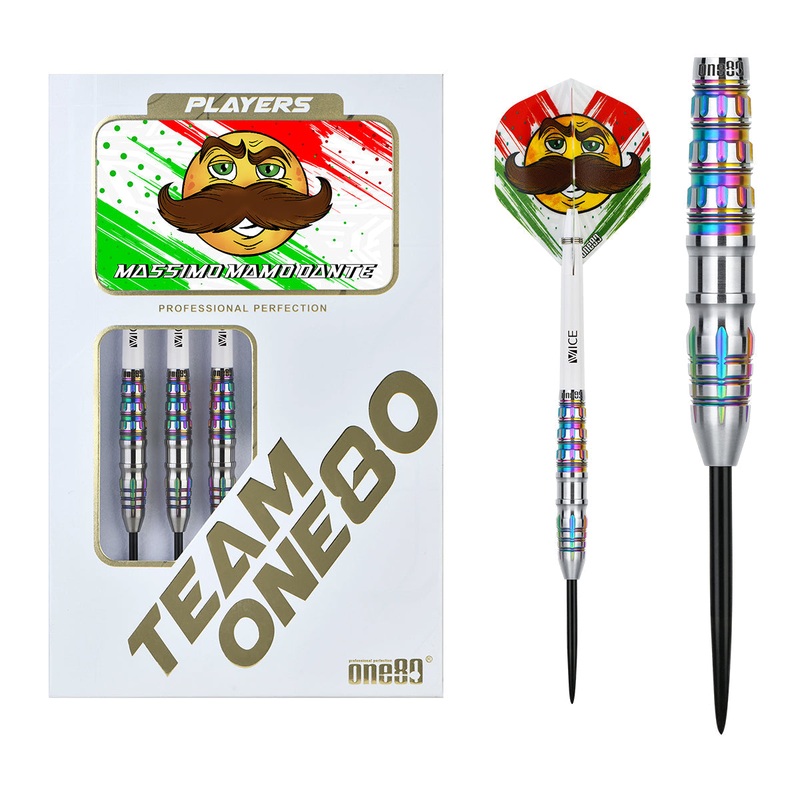 One80 Mamo Massimo Dante 90% Tungsten Steel Tip Darts 22 GRAM
