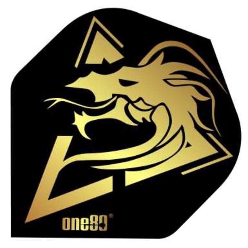 One80 Serpent Gold Dart Flights Standard 100 Micron Poly