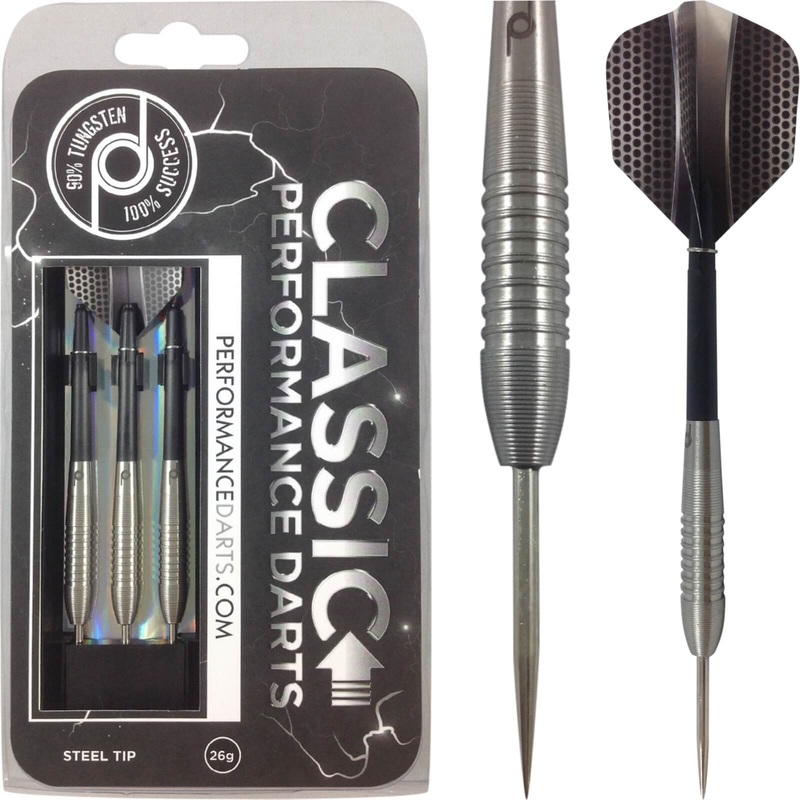 Performance Darts – Classic – Steel Tip – 90% Tungsten – 22g 24g 26g 22 grams