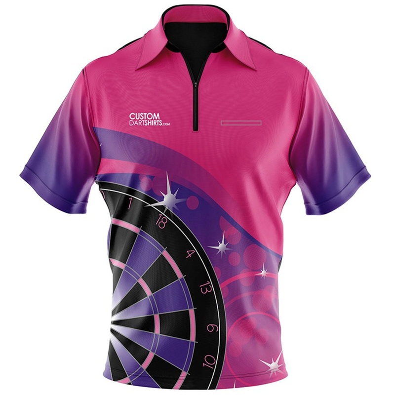 Pink Sparkles Custom Dart Shirt Extra Small
