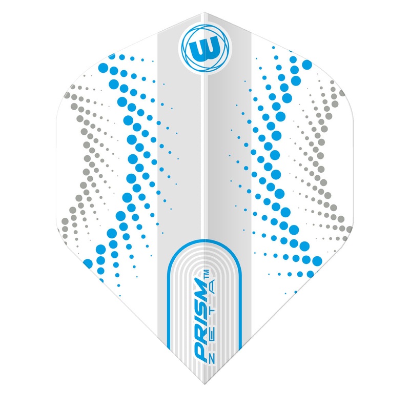 Prism Zeta Circles White and Blue Standard Dart Flights by Winmau