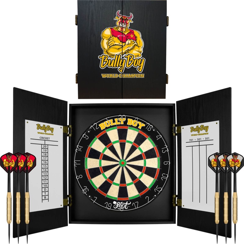Shot – Michael Smith – Bully Boy – Dartboard Cabinet Set