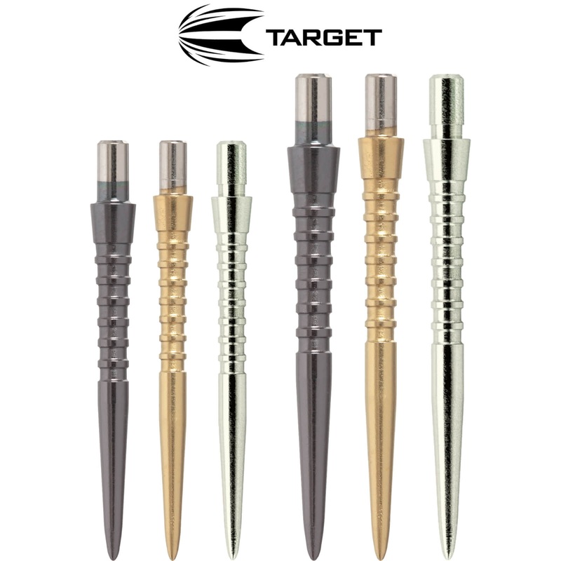 Target – Storm Grooved Dart Points – 26mm 30mm Black 26mm