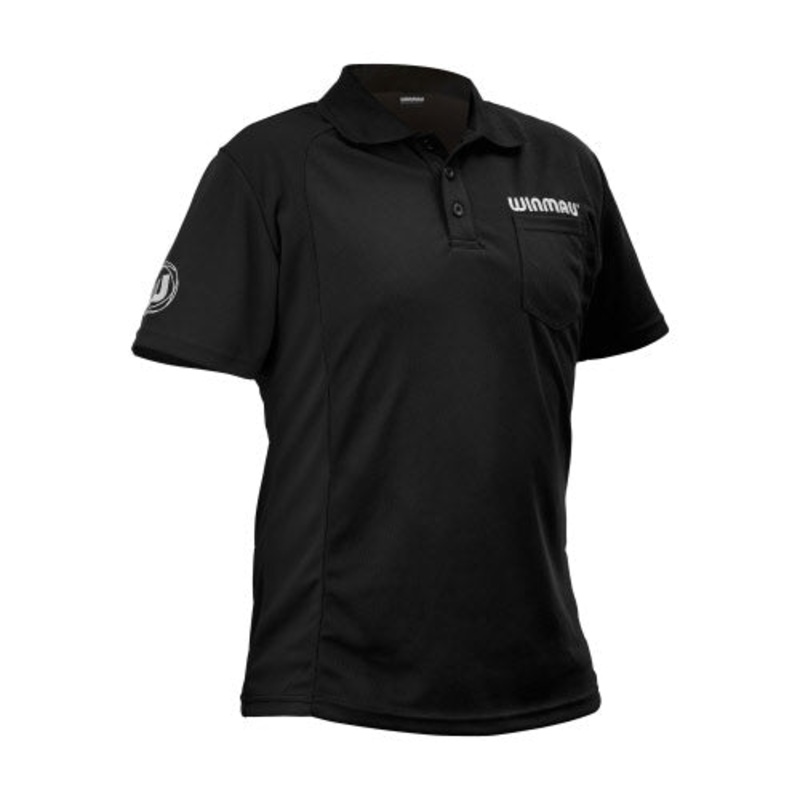 Winmau Wincool 2 Dart Shirt – Black – Quad Extra Large (4XL)