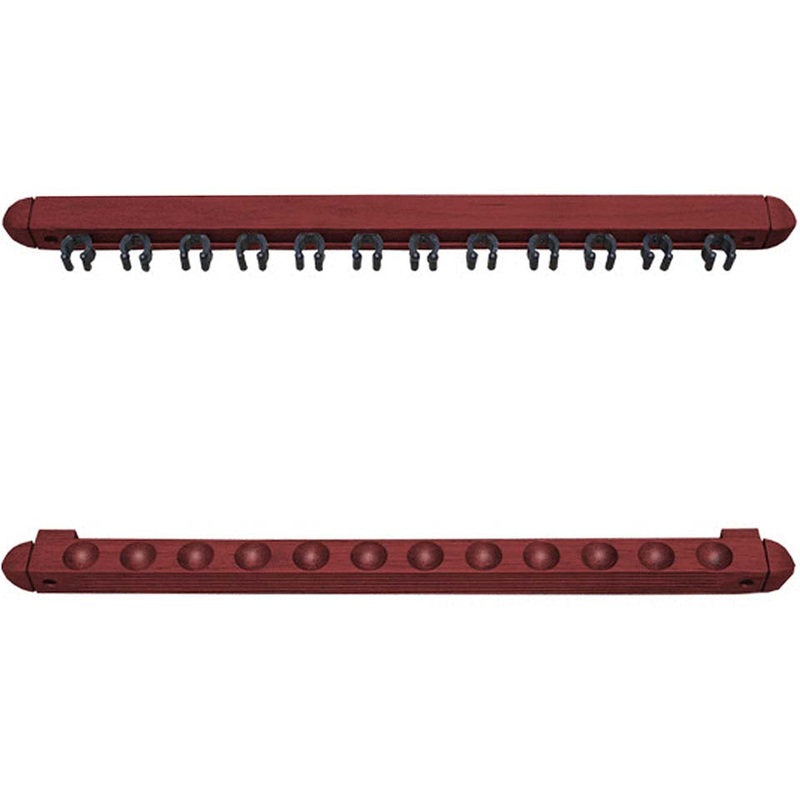 12 Cue Wall Rack – Walnut