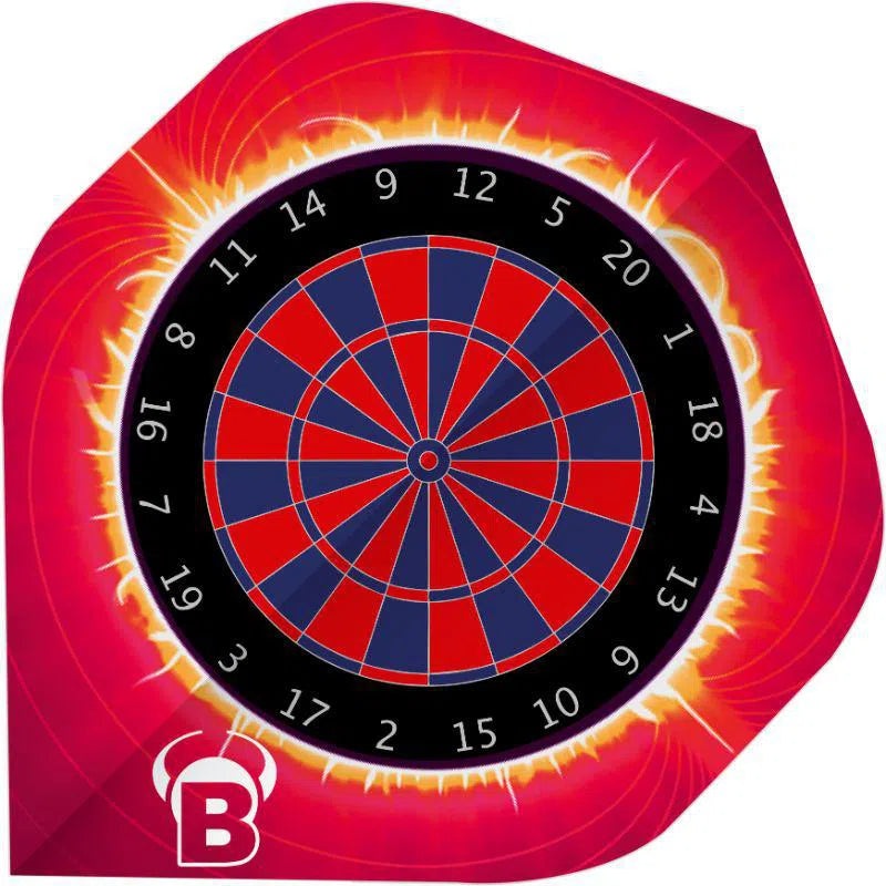 Bull’s DE Motex Dart Flights – Red Dartboard