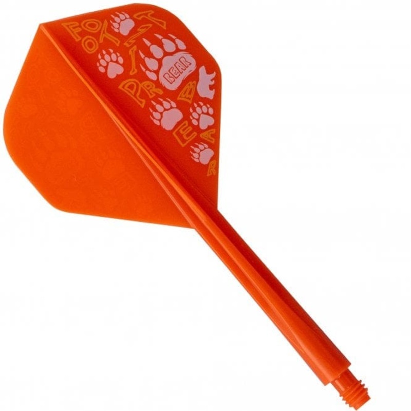 *Condor AXE Dart Flights – Standard – Footprint Bear – Orange Long