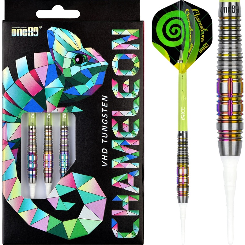 One80 Chameleon Darts – Soft Tip – Emerald – 20g 20g