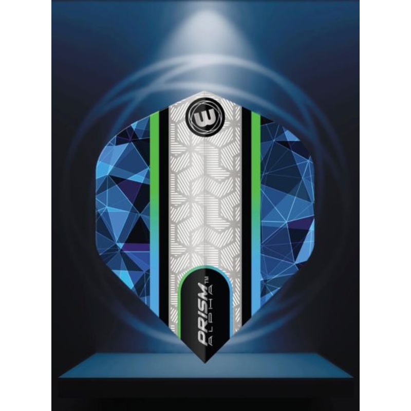 Prism Alpha White & Blue Flight Extra Thick Standard 100 Micron Poly metronic extra thick