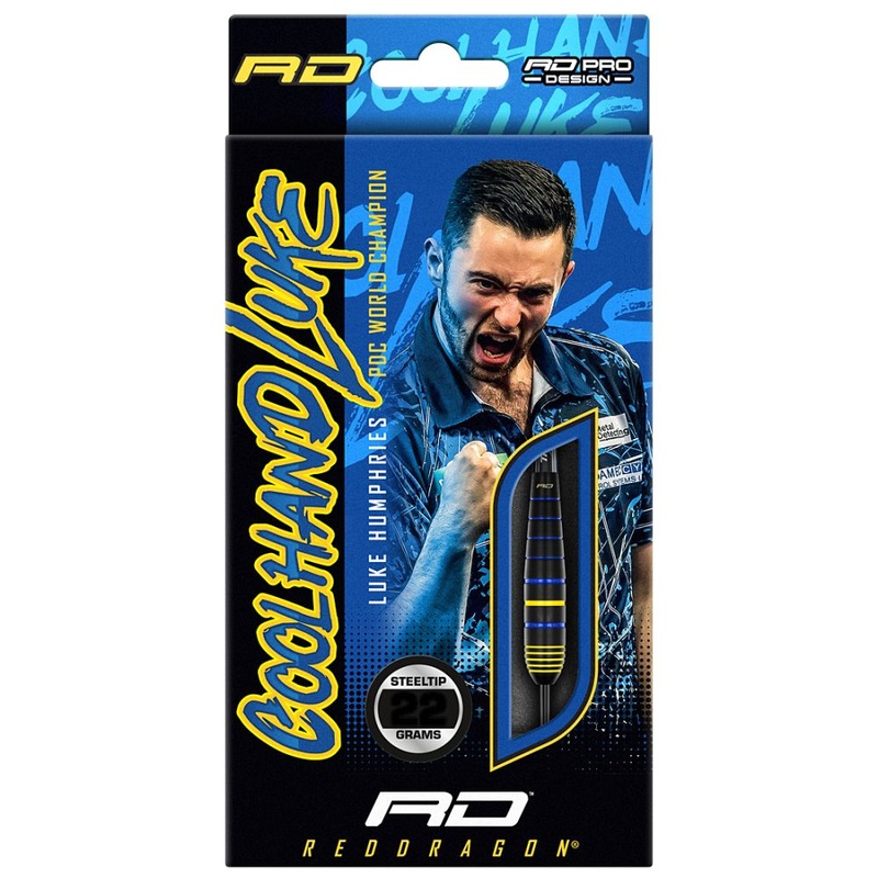 Red Dragon Luke Humphries World Champion Brass Steel Tip Darts 20 grams
