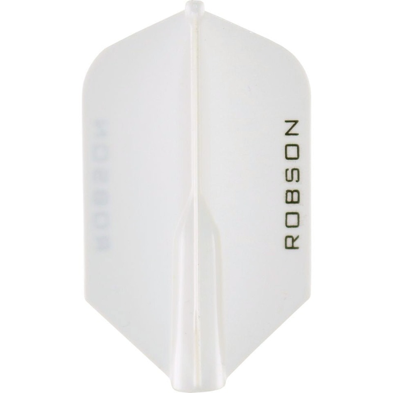 Robson Plus Dart Flights – Slim Clear White