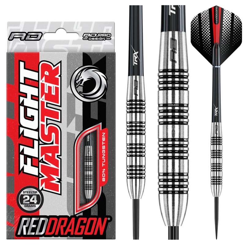 Striker 1 80% Tungsten Steel Tip Darts by Red Dragon 24 Gram
