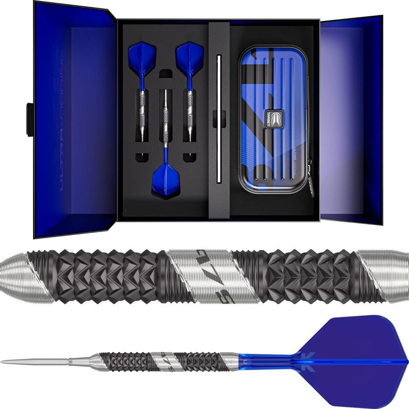 Target – 975 Ultra Marine 01 Darts – Swiss Point – Steel Tip – 97.5% Tungsten – 22g 24g 26g 22 grams