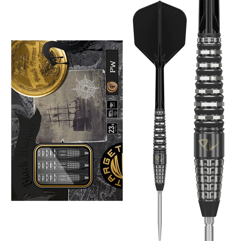 Target Japan Black Marque PW SP 90% Tungsten Steel Tip Darts 21 GRAM