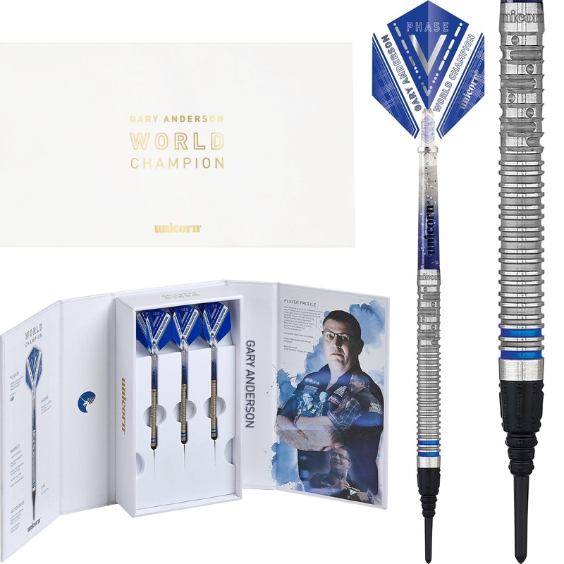 Unicorn Gary Anderson Darts – World Champion Soft Tip – Phase 5 18g