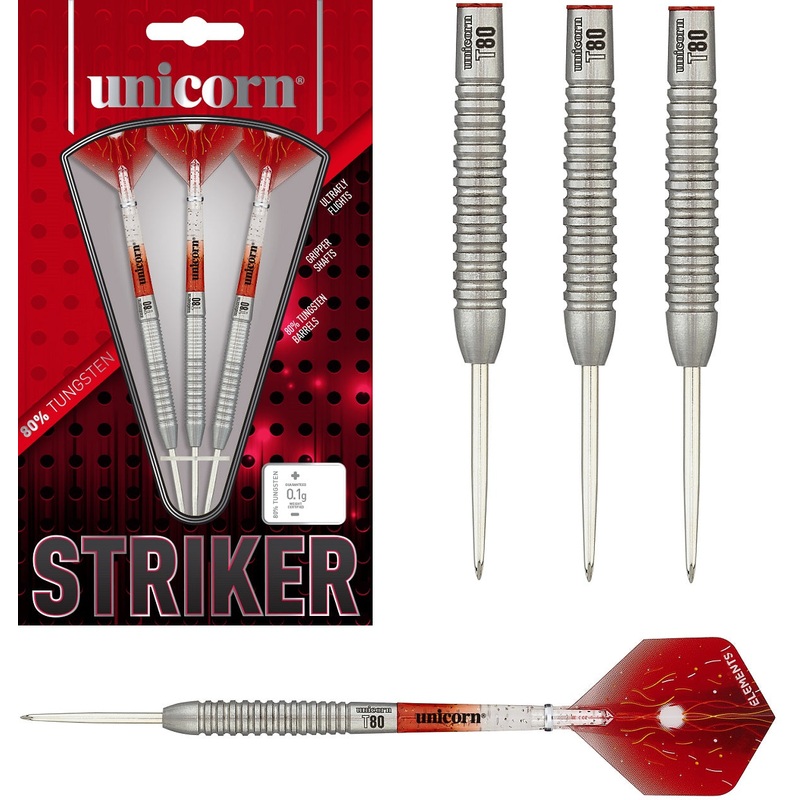 Unicorn Striker Type 5 80% Tungsten Steel Tip Darts 21 Gram