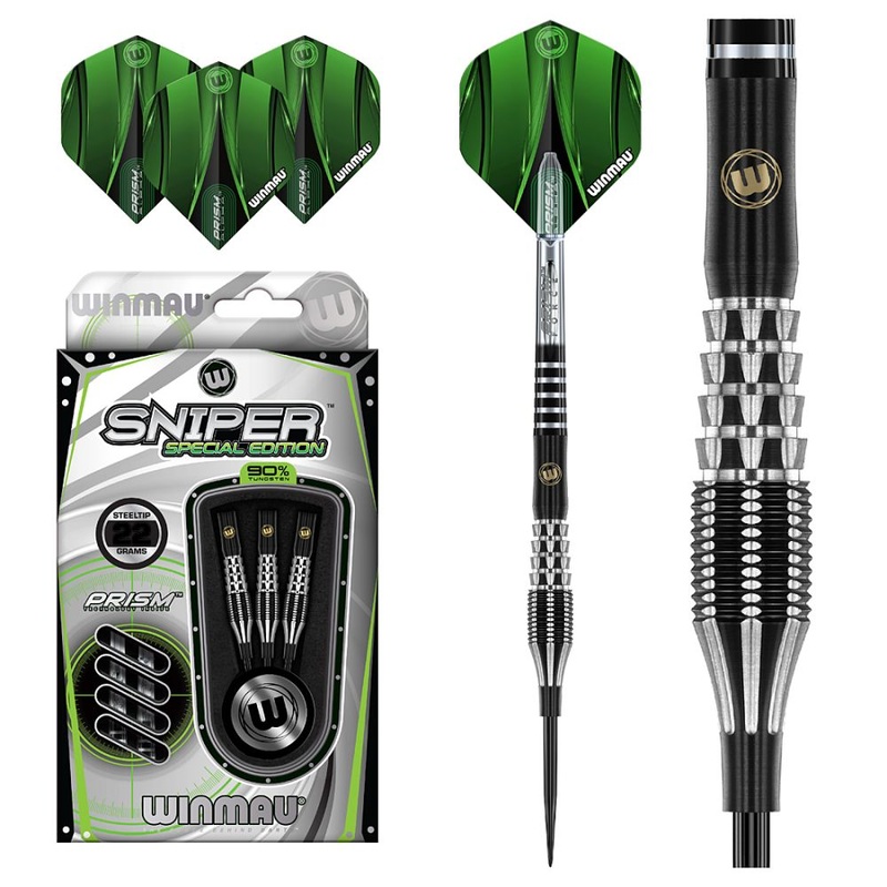 Winmau Sniper Style 1 SE 90% Tungsten Steel Tip Darts 22 grams