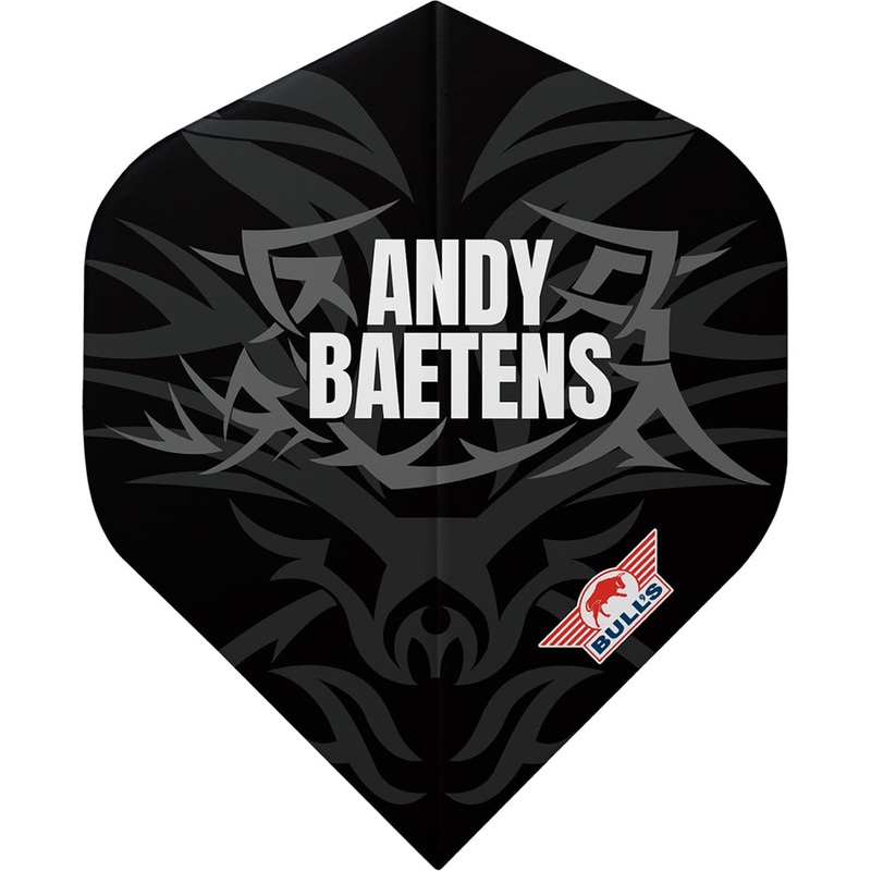 *Bulls Andy Baetens Dart Flights – 100 – No2 – Std – 80 Edition – Black