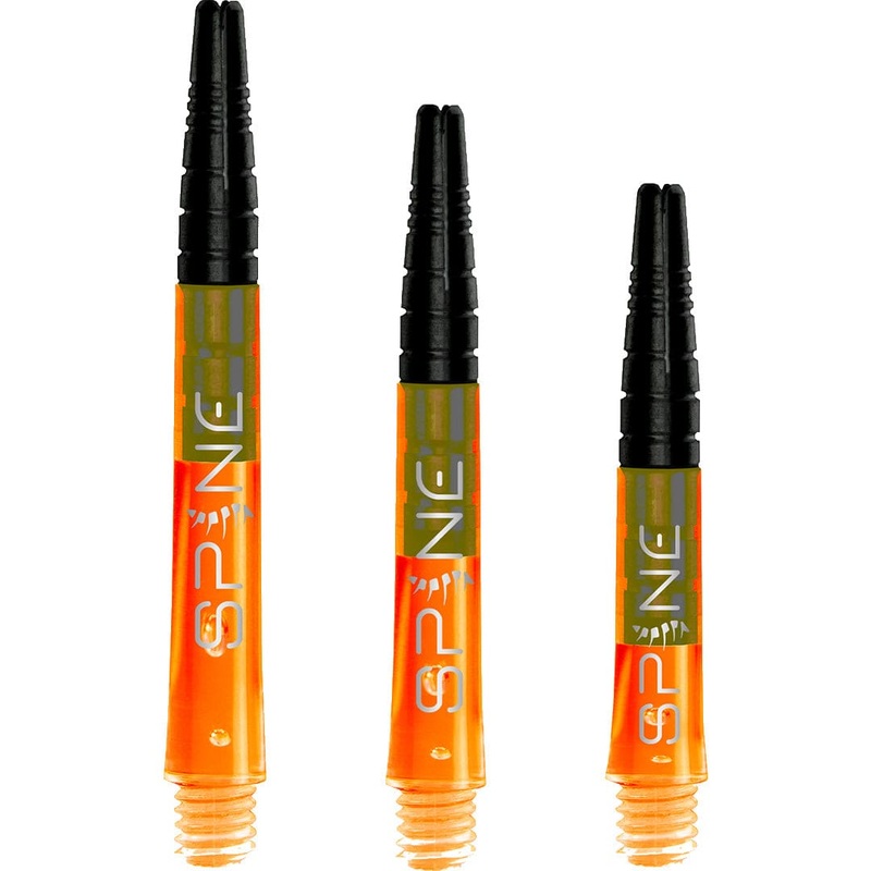 *Bulls Spine Dart Shafts – Polycarbonate with Aluminium Top – Orange Medium