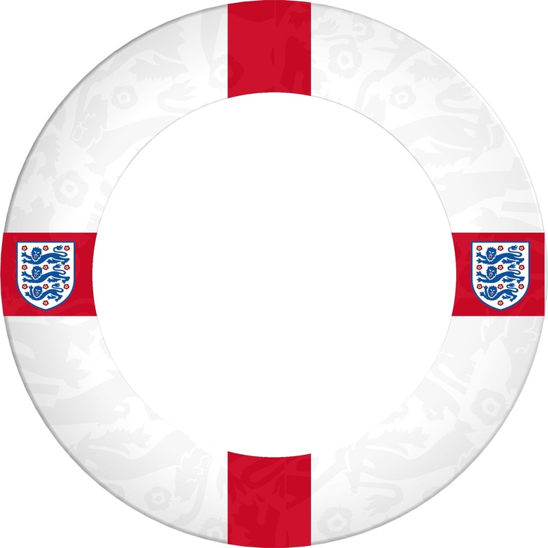 England Football Dartboard Surround – Official Licensed – S1 – St George Cross