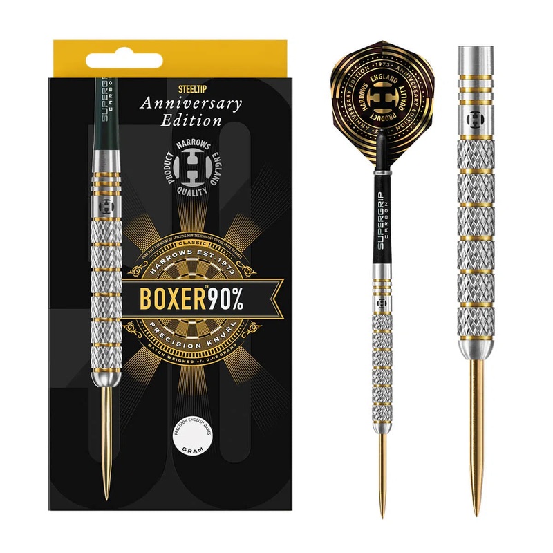 Harrows Boxer Parallel Anniversary Edition 90% Tungsten Steel Tip Darts 21 GRAM