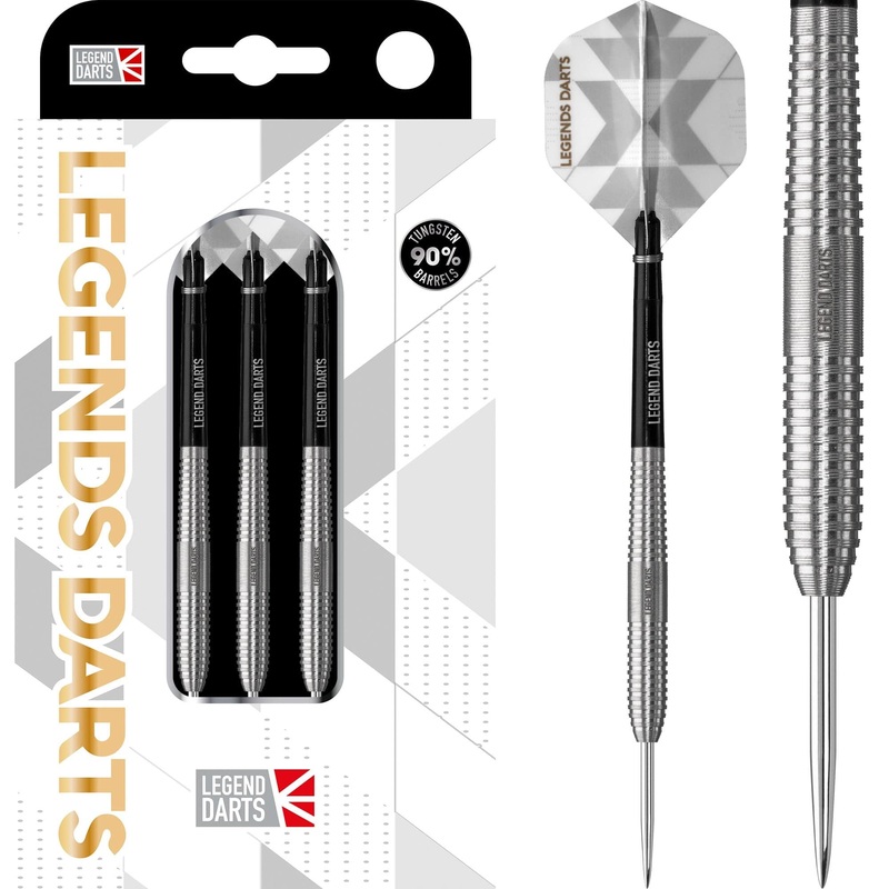 *Legend Darts – Steel Tip – 90% Tungsten – Pro Series – V1 – Ringed Micro Cut 23g