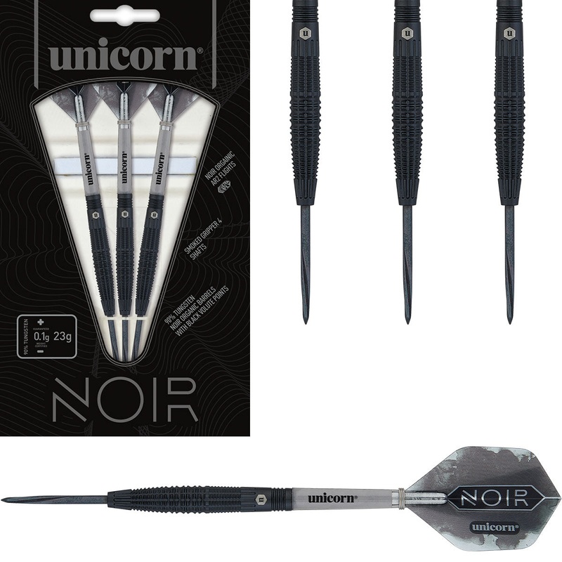 Noir Style 2 90% Tungsten Steel Tip Darts by Unicorn 21 Gram