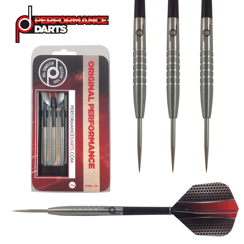 Original 90% Tungsten Steel Tip Darts by Performance Darts 21 Gram