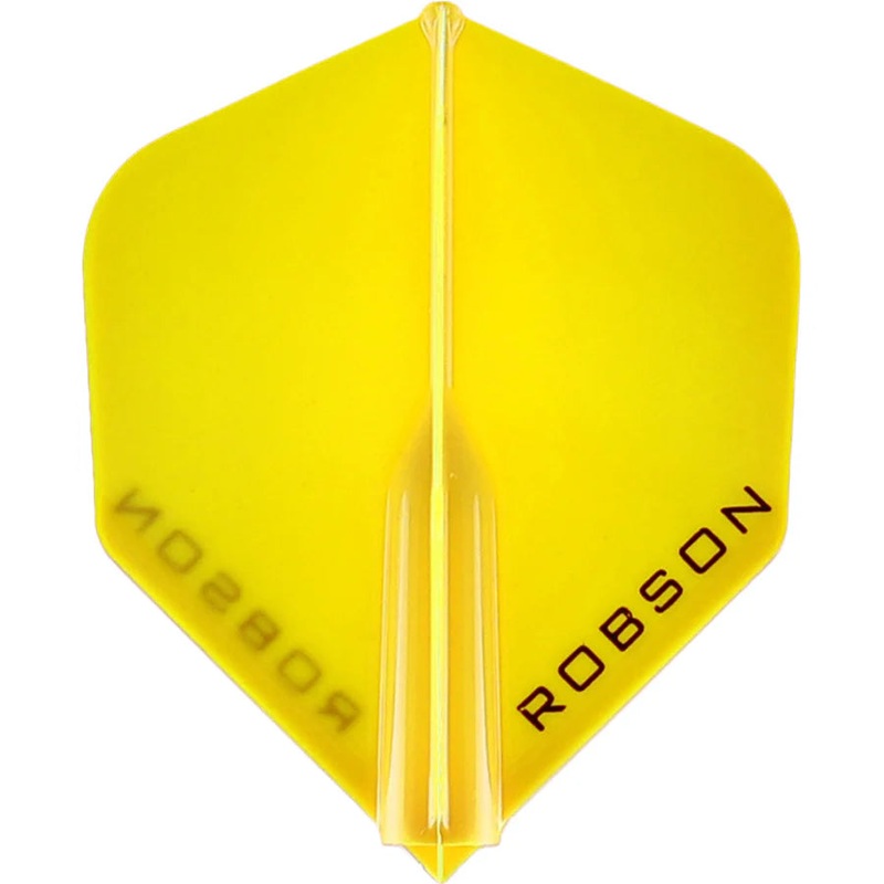 Robson Plus Dart Flights – Standard Yellow Standard 350 Micron Yellow