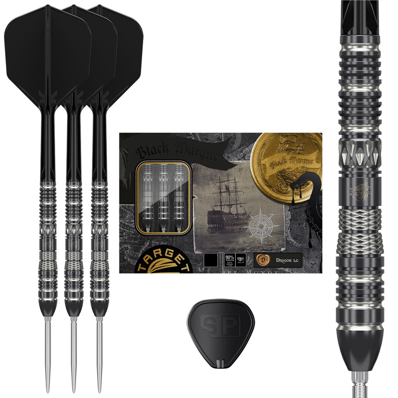 Target Japan Black Marque Dragon G3 90% Tungsten SP Steel Tip Darts 23 Gram