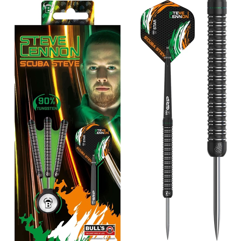 BULL’S Steve Lennon Darts – Steel Tip – Scuba Steve 24g