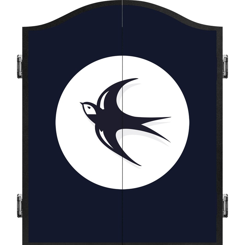 Cardiff City FC – Official Licensed – Dartboard Cabinet – C4 – Bluebird Crest