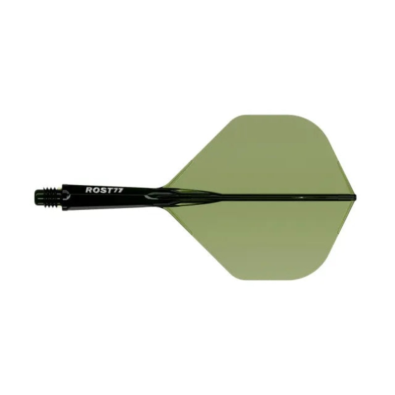 CUESOUL ROST 77 Integrated Dart Shaft & Flight – Big Standard Shape – Long – Transparent Dark Green Transparent Dark Green Long (33mm in length excluding thread) Big Standard