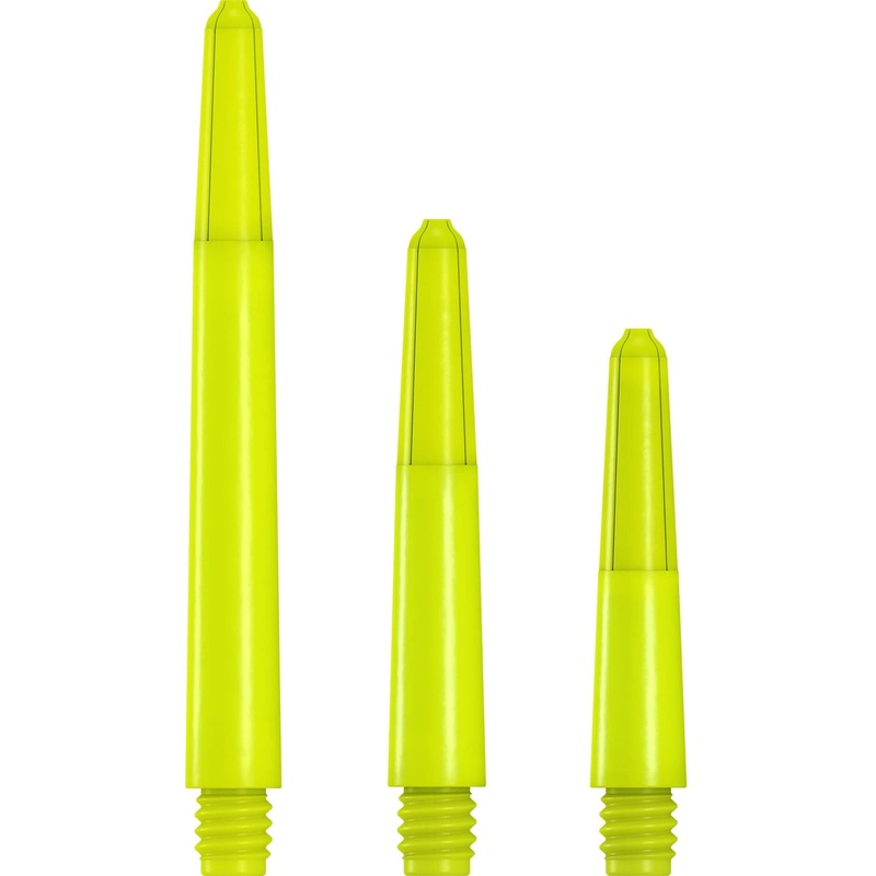 Designa Nylon Shafts – Durable Dart Stems – Neon Yellow Medium