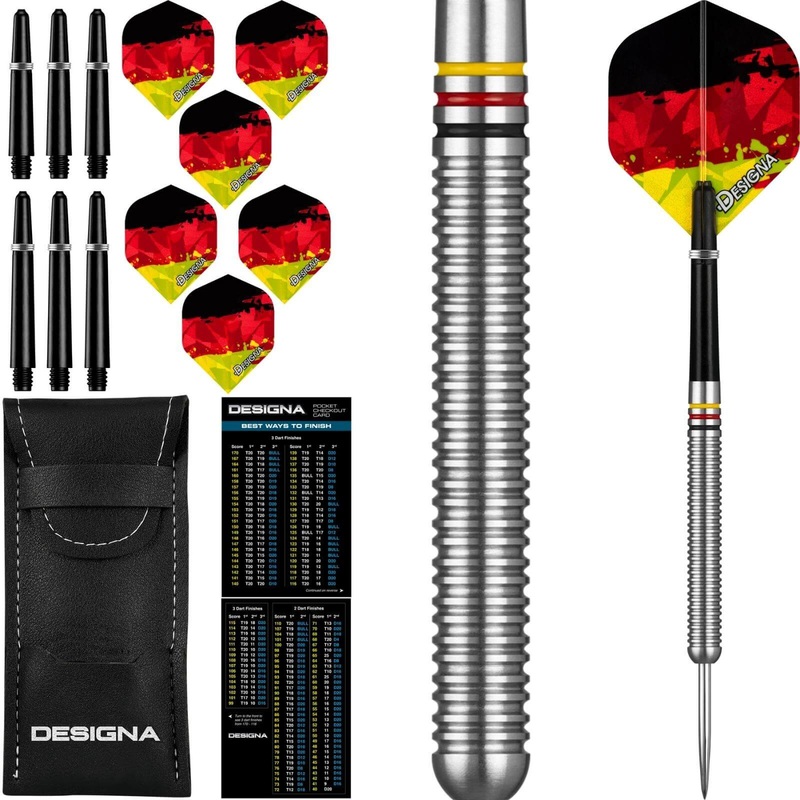 Designa – Patriot-X Darts – Germany – Steel Tip – 90% Tungsten – 22g 24g 22 grams