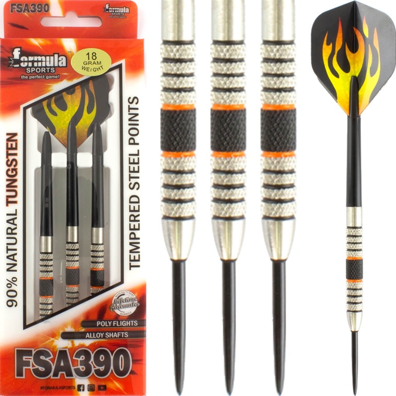 Formula Sports – FSA390 Darts – Steel Tip – 90% Tungsten – 18g