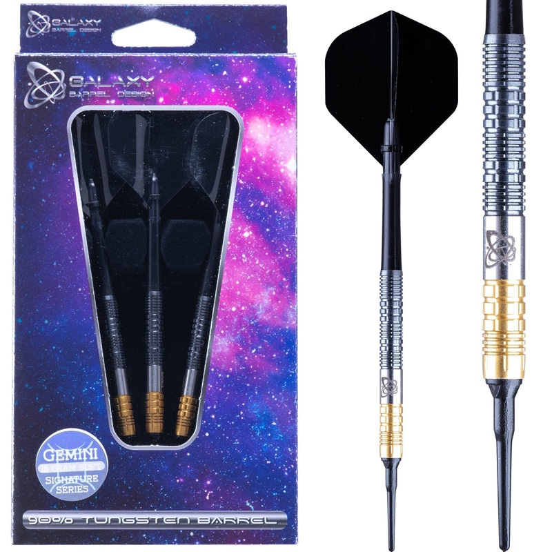 *Galaxy Gemini Darts – Soft Tip – 90% Tungsten – 18g