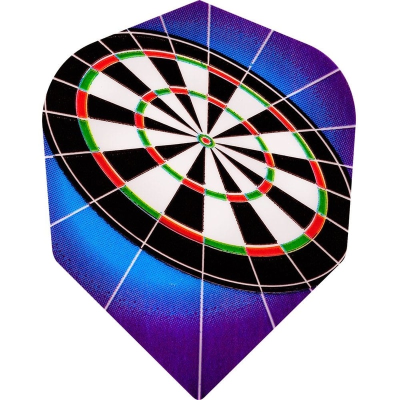 *Harrows Dart Flights – Quadro – Poly Classic – Std – Dartboard – Blue